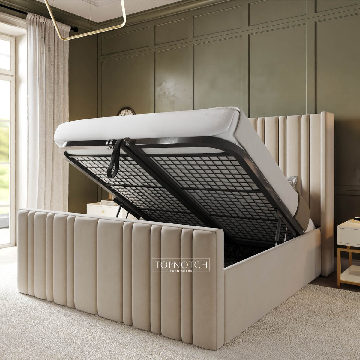 Brixton Wingback Bed