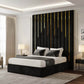 Lumina Gold Stripe Bed