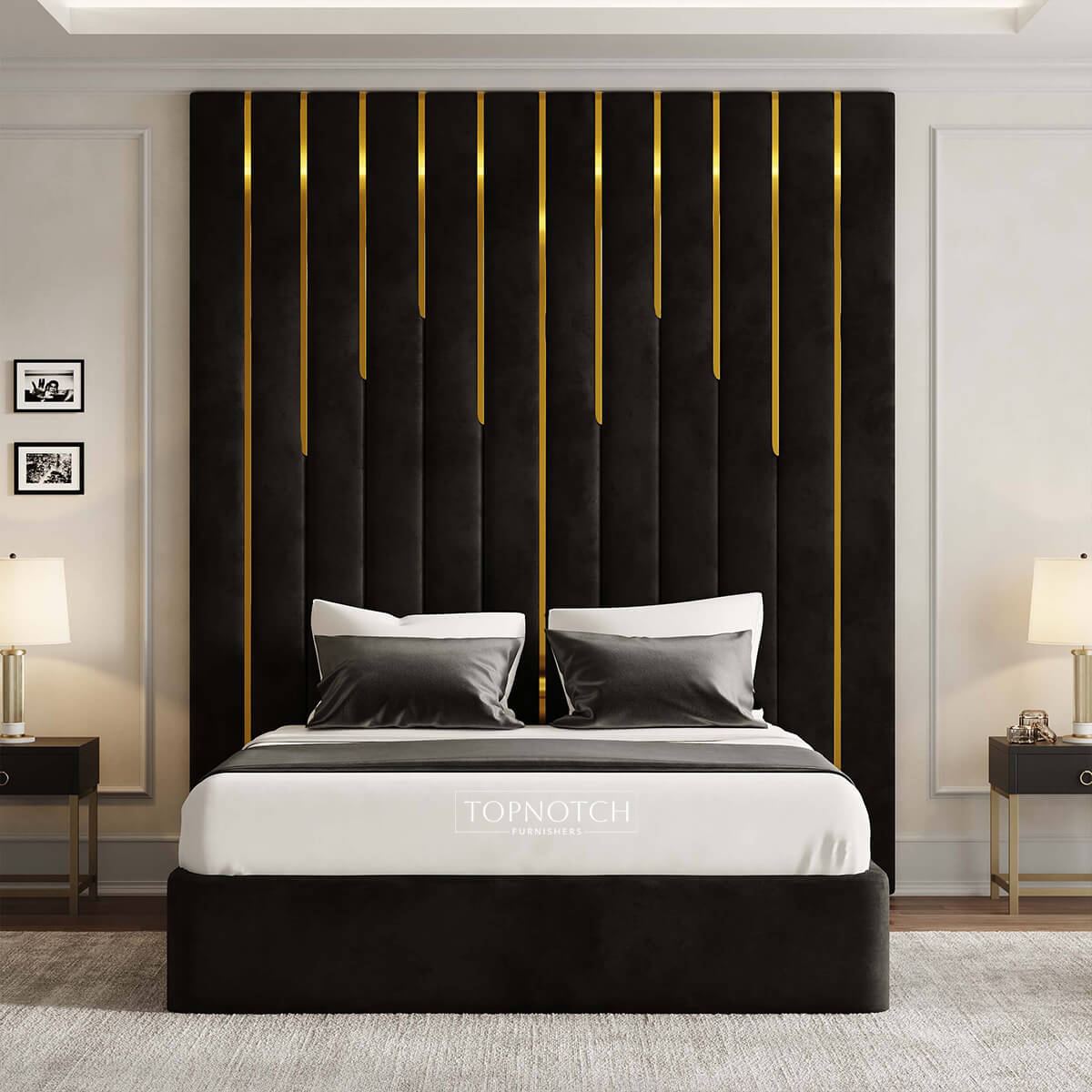 Lumina Gold Stripe Bed