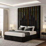 Lumina Gold Stripe Bed
